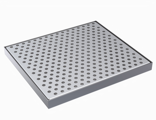 Krowne KDT-8X9S 9" W x 8" D Brushed Stainless Steel Drip Tray