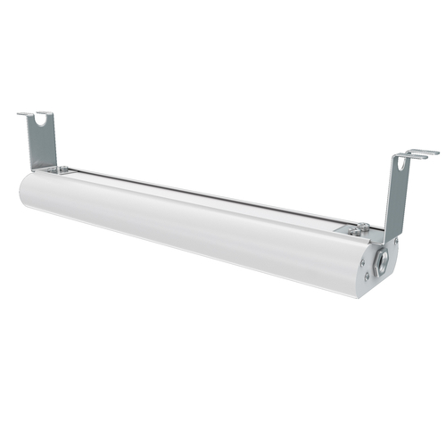 Vollrath FC-4SH-24208-WH-IN 24" White Hammer Powder Coat Aluminum Housing Stainless Steel Mounting Brackets with Adjustable Set Screw Low Profile Heat Strip - 208V 553W