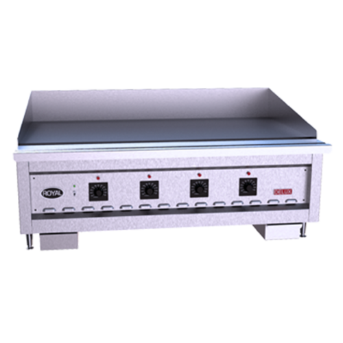 Royal Range RD100-24-NG 24" W Stainless Steel Natural Gas Countertop Turbo Griddle - 40,000 BTU