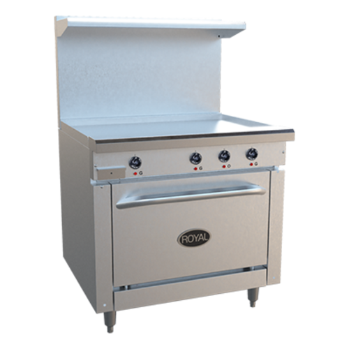 Royal Range RRE-GT36-C 36" W Stainless Steel Electric Restaurant Range - 208 Volts