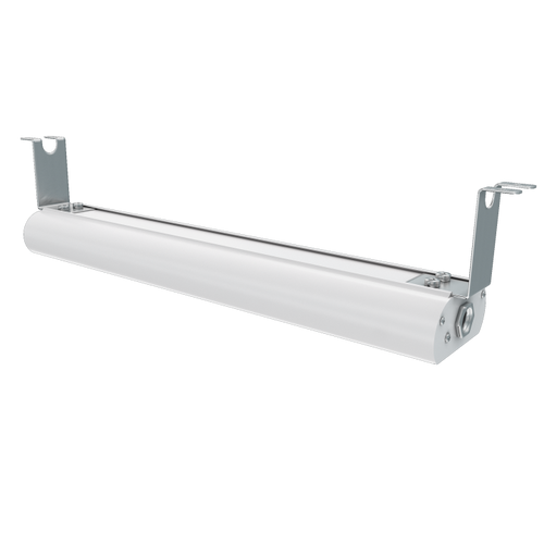 Vollrath FC-4SH-42120-WH-IN 42" White Hammer Powder Coat Aluminum Housing Stainless Steel Mounting Brackets with Adjustable Set Screw Low Profile Heat Strip - 120V 966W