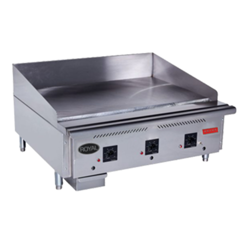 Royal Range RD85-24-LP 24" W Stainless Steel Liquid Propane Countertop Griddle Delux Series - 64,000 BTU