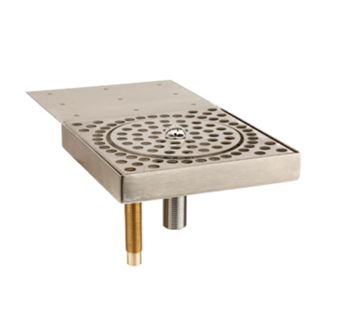 Micro Matic GR-UCM 6.38" W x 6.38" D x 0.75" H 10 Ga. Stainless Steel Undercounter Mount Glass Rinser