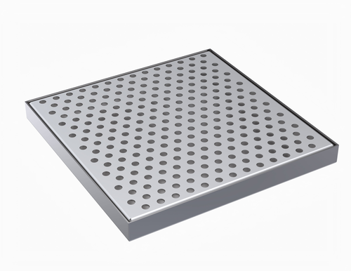 Krowne KDT-8X8S 8" W x 8" D Brushed Stainless Steel Drip Tray