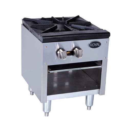 Royal Range RSP-18D-24-NG 18" W Stainless Steel Natural Gas Double Stock Pot Range - 180,000 BTU