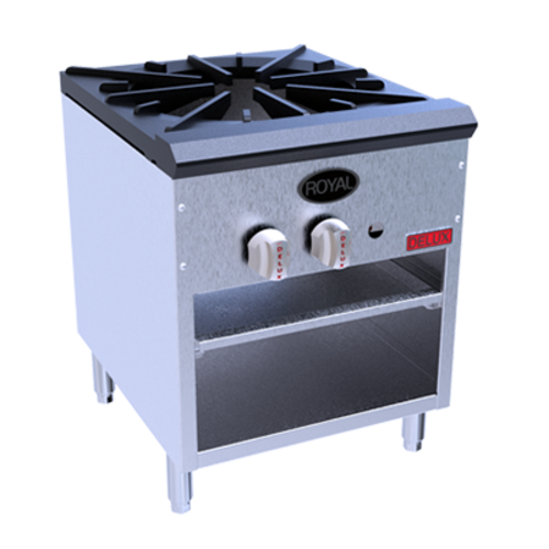 Royal Range SSPR-220-LP 36" W Stainless Steel Liquid Propane Stock Pot Range Delux Series - 200,000 BTU