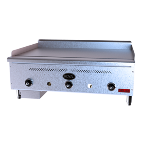 Royal Range RD80-60-NG 60" W Stainless Steel Natural Gas Countertop Griddle Delux Series - 160,000 BTU