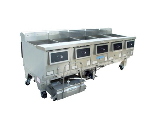 Ultrafryer B-P20-20-5-UC-LP 125 Lbs. Stainless Steel Liquid Propane UltraGold Fryer - 375,000 BTU