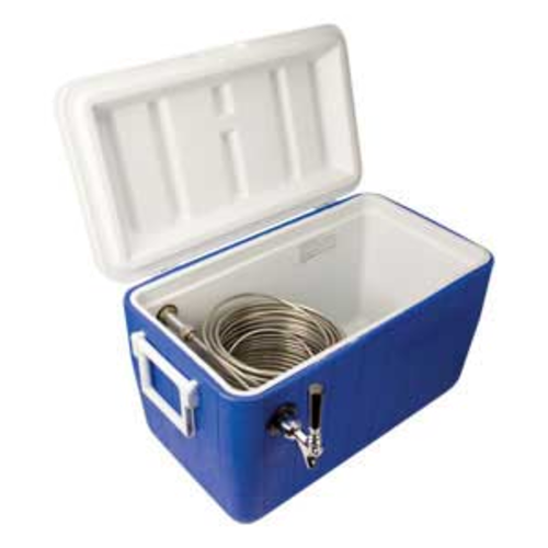 Micro Matic CB481B 48 Qt. with 1 Tap Blue Exterior Jockey Box Coil Cooler