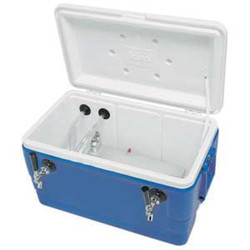 Micro Matic HDCP-D2-48B 48 Qt. with 2 Taps Blue Exterior Cold Plate Cooler