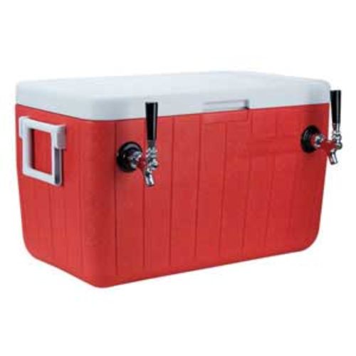 Micro Matic CB482R 48 Qt. with 2 Taps Red Exterior Coil Cooler