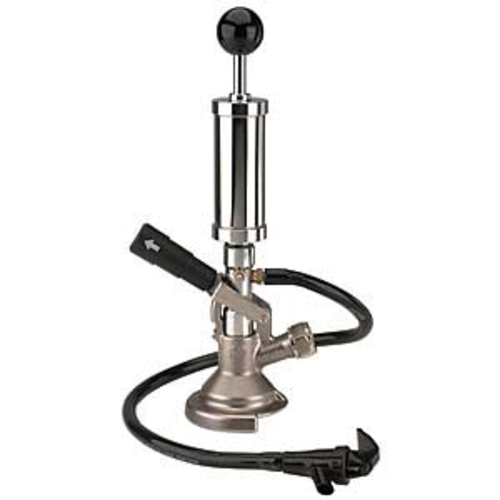 Micro Matic 751-059 4" Chrome Plated A-System Import Party Pump for Warsteiner or Spaten or Paulaner