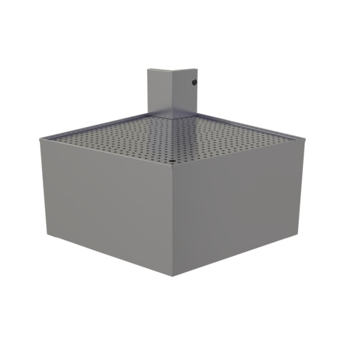 Glastender COWB-75 36" W Stainless Steel No Legs Underbar Outside Wedge Corner Drainboard