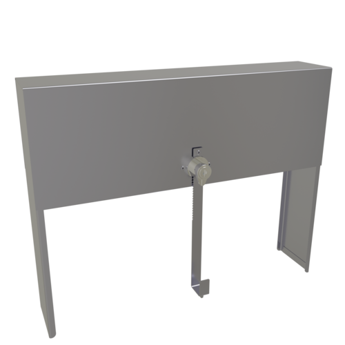 Glastender SSRC-15 15" W Stainless Steel Single Speed Rail Locking Cover