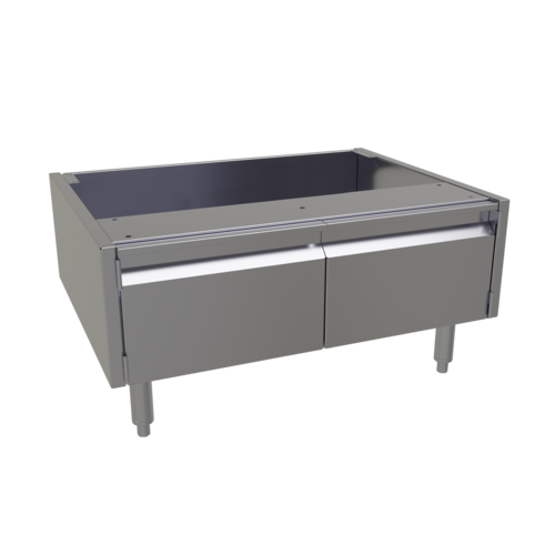 Glastender ACB-32 32" W x 24" D x 16" H Stainless Steel 2 Doors Underbar Add-On Cabinet Base