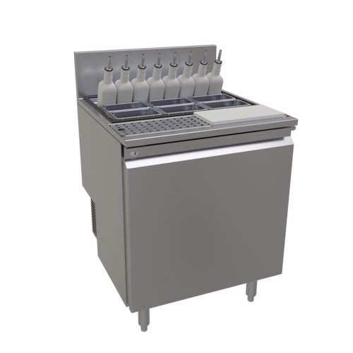 Glastender CPC24 24" W Stainless Steel One Zone Cocktail Prep Cooler - 120 Volts