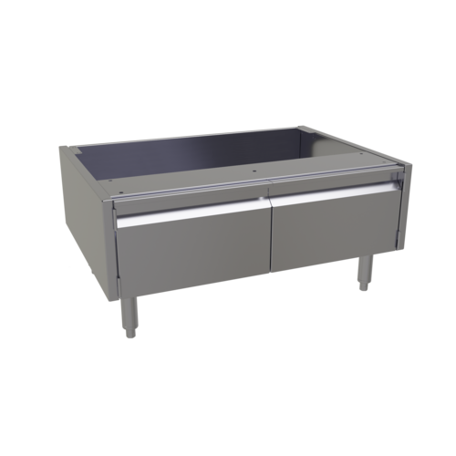 Glastender ACB-34 34" W x 24" D x 16" H Stainless Steel 2 Doors Underbar Add-On Cabinet Base