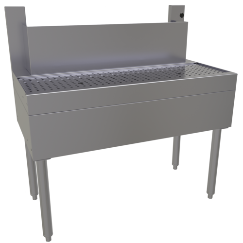 Glastender BDA-36 36" W Stainless Steel Tubing Chase Underbar Beer Drainer