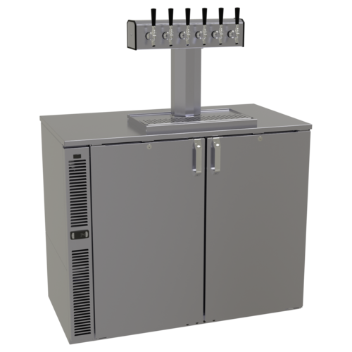 Glastender C1SB44-DD 44" W Stainless Steel Interior Draft Dispensing Cooler - 120 Volts