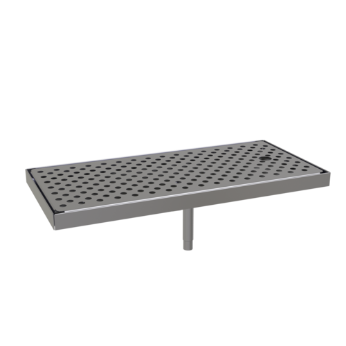 Glastender SM-DP8X17 17" W x 8" D Stainless Steel Surface Mount Drain Pan