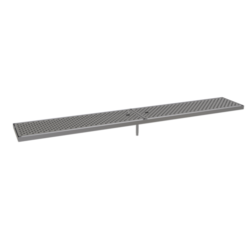 Glastender SM-DP8X50 50" W x 8" D Stainless Steel Surface Mount Drain Pan