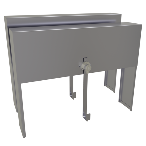 Glastender DSRC-15 15" W Stainless Steel Double Speed Rail Locking Cover