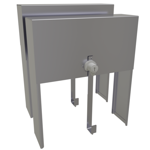 Glastender DSRC-12 12" W Stainless Steel Double Speed Rail Locking Cover