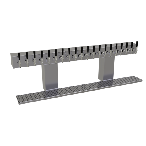 Glastender BRT-20-SSR 62" W Stainless Steel Countertop Bridge Draft Dispensing Tower