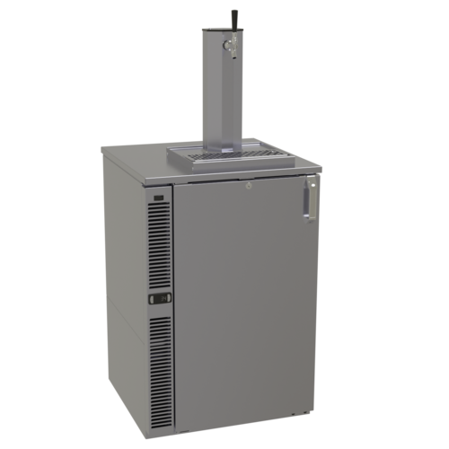 Glastender C1SB24-DD 24" W Stainless Steel Interior Draft Dispensing Cooler - 120 Volts