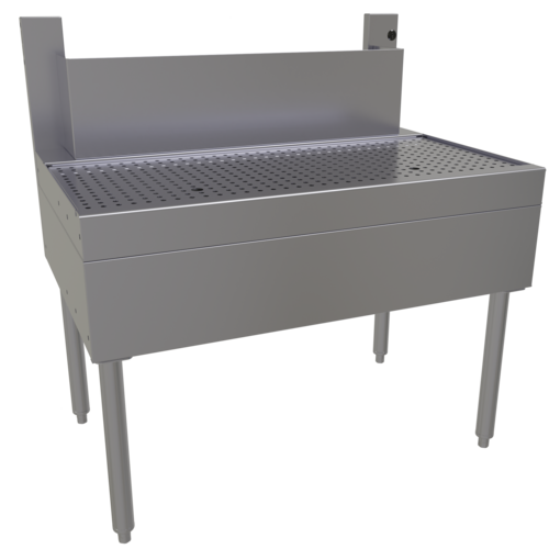 Glastender BDB-36 36" W Stainless Steel Tubing Chase Underbar Beer Drainer