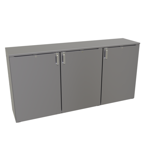 Glastender CS1RB72 72" W Stainless Steel Interior Cooler - 120 Volts