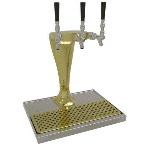 Glastender CBT-3-GFR 18" W Stainless Steel Countertop Cobra Draft Dispensing Tower