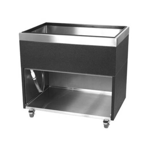 Glastender MIB-36-ED 16.5" Deep Stainless Steel Ice Cooled Extra Deep Mobile Beer Bin