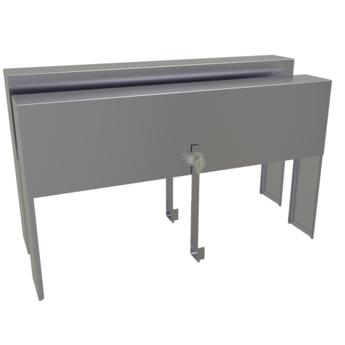 Glastender DSRC-24 24" W Stainless Steel Double Speed Rail Locking Cover