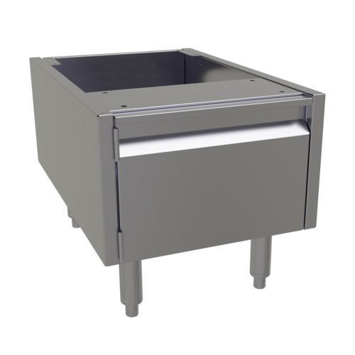 Glastender ACB-16 16" W x 24" D x 16" H Stainless Steel 1 Door Underbar Add-On Cabinet Base