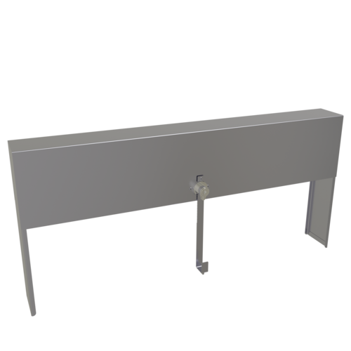 Glastender SSRC-28 28" W Stainless Steel Single Speed Rail Locking Cover