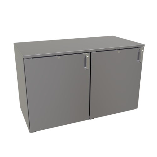Glastender LPDS48 48" W Galvanized Steel Interior Low Profile Back Bar Dry Storage Cabinet