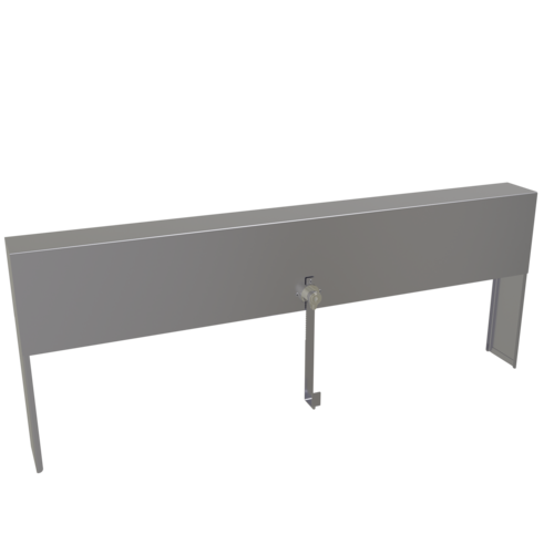 Glastender SSRC-36 36" W Stainless Steel Single Speed Rail Locking Cover