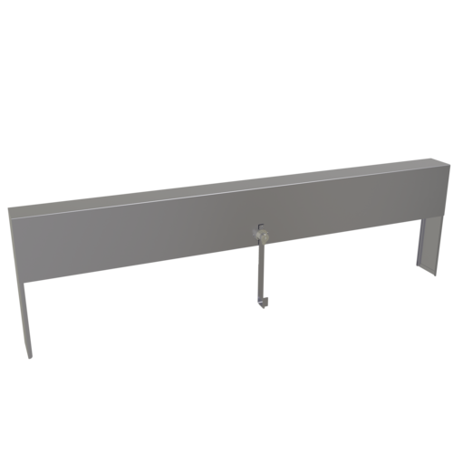 Glastender SSRC-44 44" W Stainless Steel Single Speed Rail Locking Cover