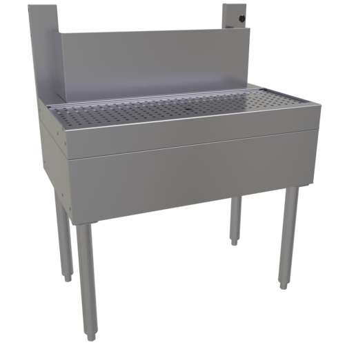 Glastender BDA-30 30" W Stainless Steel Tubing Chase Underbar Beer Drainer