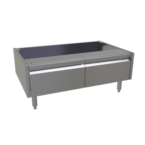Glastender ACB-38 38" W x 24" D x 16" H Stainless Steel 2 Doors Underbar Add-On Cabinet Base