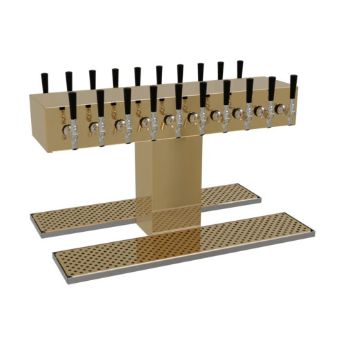 Glastender DT-20-PBR 32" W Stainless Steel Countertop Double-Sided Draft Dispensing Tower