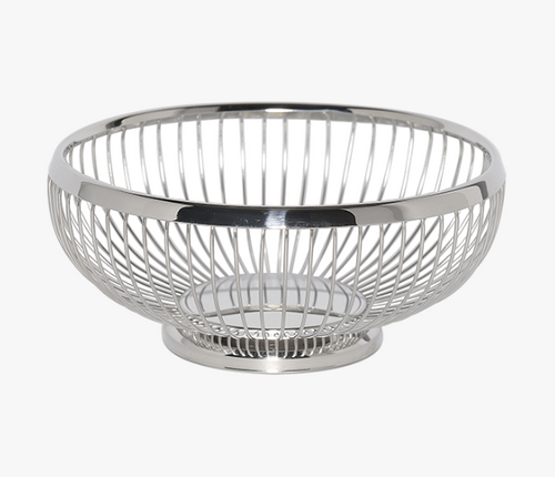 Service Ideas WBR7PS 7" Dia. Stainless Steel Round Basket