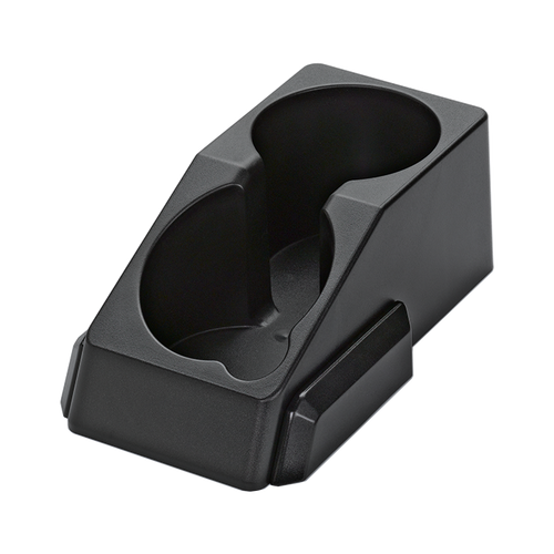 Service Ideas APC2V2 Black ABS Plastic 2 Compartments Condiment Station