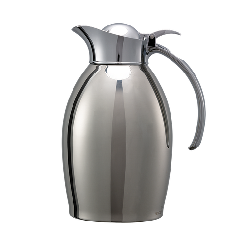 Service Ideas NIC10PS 33.8 Oz. Silver Stainless Steel Nicollet Series Vacuum Insulated Carafe