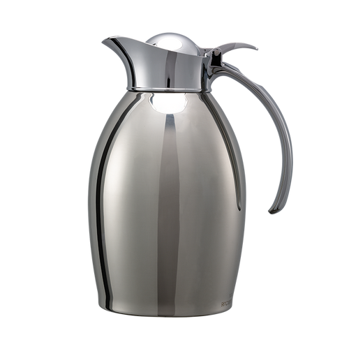 Service Ideas NIC10PS 33.8 Oz. Silver Stainless Steel Nicollet Series Vacuum Insulated Carafe