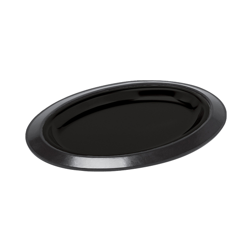 Service Ideas RO128BL 14" W Plastic Oval Thermo-Plate Platter Base Only