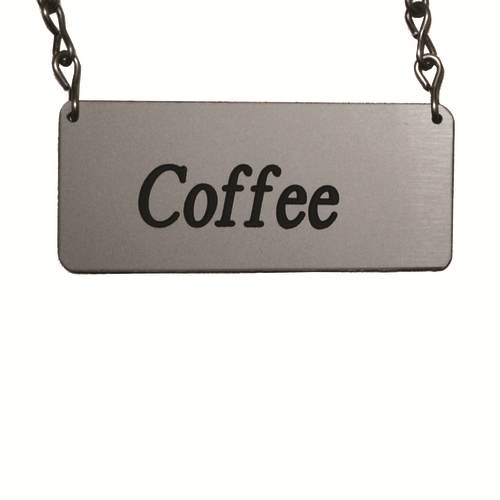 Service Ideas IDCHCF Stainless Steel "Coffee" ID Chain for Airpot Cover-Ups