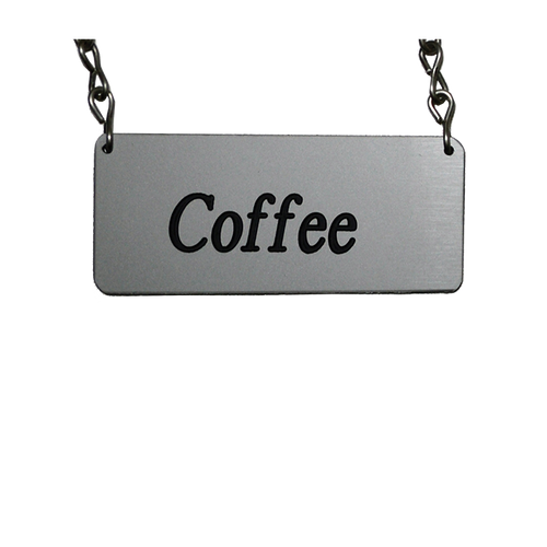 Service Ideas IDCHCF Stainless Steel "Coffee" ID Chain for Airpot Cover-Ups