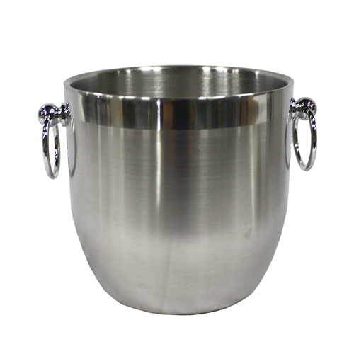 Service Ideas IB3BSBODY 101.4 Oz. Round 18/8 Stainless Steel Without Lid Ice Bucket Only